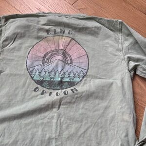 Bend Oregon long sleeve shirt 100% cotton made in USA
